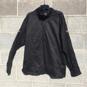 The North Face Tech Mens Black Fleece 2X Lightweight 1/4 Zip Sweatshirt NF0A3LHB